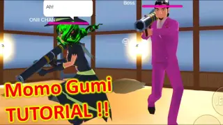 [Sakura School Simulator] HOW TO GET LASER CANNON [TUTORIAL] | INSIDE MOMO GUMI MISSION