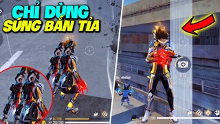 [Free Fire] THỬ THÁCH TANK BO LẤY TOP CHỈ DÙNG SÚNG BẮN TỈA VÀ CÁI KẾT LẬT KÈO TEAM BẠN CỰC HÀI