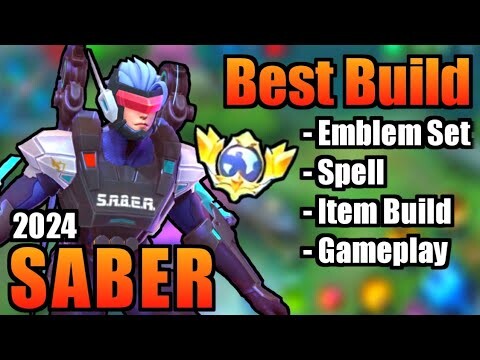 SABER BEST BUILD 2024 | TOP 1 GLOBAL SABER BUILD | SABER - MOBILE LEGENDS | MLBB (Part 3)