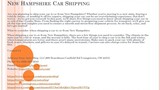 New Hampshire Car Shipping