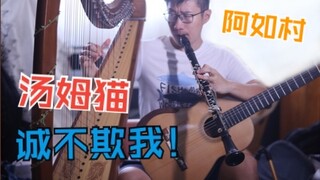 假如【原神】音乐预算只有0.001%，BGM这么录！-「阿如村」左右互搏演奏