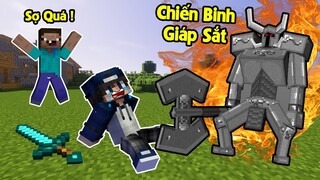 CHIẾN BINH GIÁP SẮT TẤN CÔNG BÉ NOOB TRONG MINECRAFT*BQTHANH CHIẾN ĐẤU GIẢI CỨU BÉ NOOB