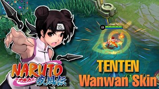 TENTEN as WANWAN in MOBILE LEGENDS |Naruto x MLBB Skin Collaboration