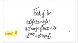 Lamar U: implicit derivative Find y' for ...