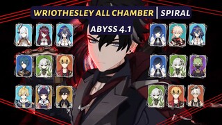 [Genshin Impact] | Wriothesley Multi Variant - Spiral Abyss 4.1 | All Chamber - Floor 12