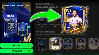 I Opened Every UTOTY Messi Pack + 2x 95 Rated Packs In FC Mobile 24