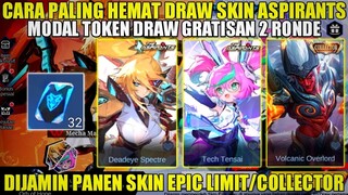 CARA HEMAT DRAW SKIN ASPIRANT LESLEY & CHANG'E MLBB! PAKAI TOKEN DRAW GRATIS ASPIRANT 2 RONDE