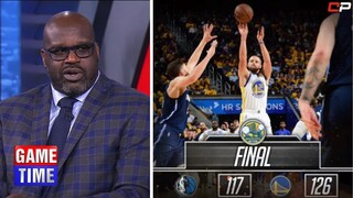 NBA GameTime "gloat" Steph Curry and the Warriors put down the Mavericks 126-117 to a 2-0 WCF series