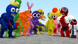 NEW ROBLOX RAINBOW FRIENDS PART 3 VS BUFF RAINBOW FRIENDS PART 1 & 2 In Garry's Mod!