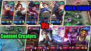 HOLO vs CONTENT CREATORS! | The Battle of Eternity | Mobile Legends√