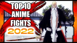 LAS 10 MEJORES PELEAS DEL ANIME 2022