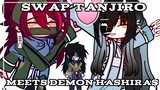 | Swap Tanjiro meets demon Hashiras | Kny swap au | Wholesome ?? | Rushed Thumbnail. |