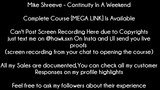 Mike Shreeve - Continuity In A Weekend course download