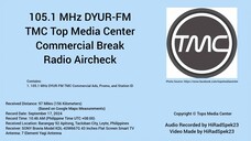 105.1 MHz DYUR-FM TMC Cebu Commercial Break Radio Aircheck