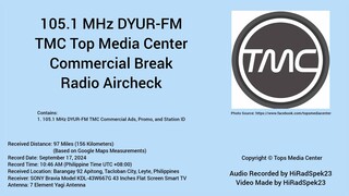105.1 MHz DYUR-FM TMC Cebu Commercial Break Radio Aircheck