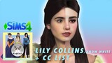 SIMS 4 | CAS | LILY COLLINS as Snow White from Mirror Mirror 🍎😱 - Satisfying CC build + CC LIST