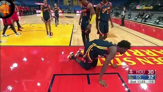 Wiseman awkward fall Vs Rockets ! Knee Injury