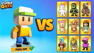 PIXEL GUY vs ALL LEGENDARY SKIN 0.44.1 | Stumble Guys