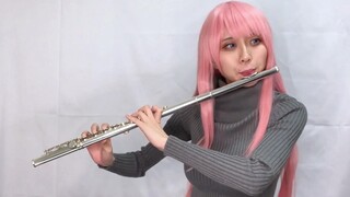 [神曲]夜に駆ける/ Into the Night YOASOBI [Flute长笛] by cosplayer Latteらて