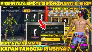 🔥FREE FIRE❗CARA DAPAT EMOTE CHRONO & EVENT DISKON 90% - GARENA FREE FIRE