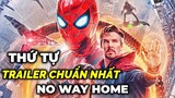 THỨ TỰ CHÍNH XÁC NHẤT của TRAILER SPIDER-MAN: NO WAY HOME