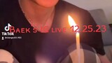 Baekhyun's IG LIVE Christmas message to Eris ❤️❤️