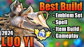 LUO YI BEST BUILD 2024 | TOP 1 GLOBAL LUO YI BUILD | LUO YI - MOBILE LEGENDS | MLBB