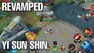 REVAMPED YI SUN SHIN GAMEPLAY | YI SUN SHIN REVAMPED GAMEPLAY | MOBILE LEGENDS BANG BANG