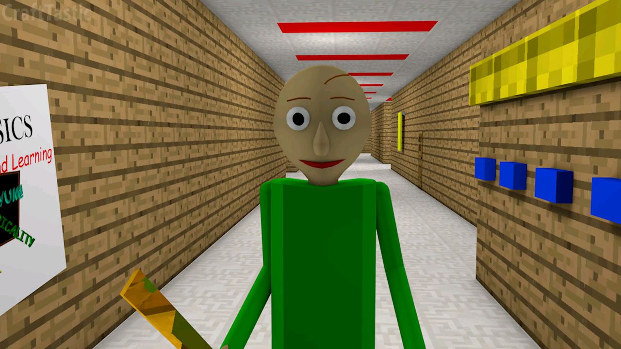 Baldi's basics in a horror schoolhouse