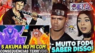 React • 5 AKUMA NO MI COM CONSEQUÊNCIAS TERRÍVEIS EM ONE PIECE! | Jovem Otaku
