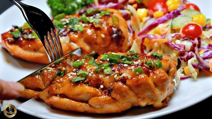 My Favorite Food❗️Quick and easy chicken breast dinner with salad