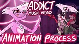 Addict Music Video (Hazbin Hotel) - Behind the Scenes Animation Process