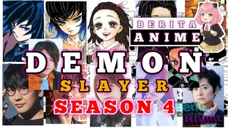 DEMON SLAYER SEASON 4 : NAMA-NAMA PENGISI SUARA TERCANTIK