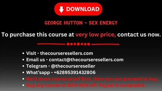 George Hutton - Sex Energy