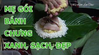 CÁCH GÓI BÁNH CHƯNG KHÔNG DÙNG KHUÔN - GÓI BÁNH CHƯNG BẰNG TAY I Ẩm Thực Mẹ Làm