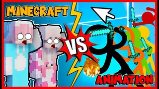 REACTION ANIMASI YANG SANGAT KEREN !! ANIMATION VS MINECRAFT !! Feat @sapipurba