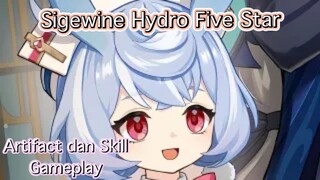 Genshin Impact INDO - Pembahasan Sigewine Hydro Five Star mengenai Artifact dan Skill + Gameplay
