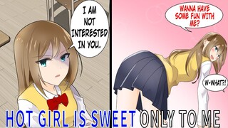 Hot Classmate Acts Cold To All Boys In Class, But Is Sweet Only To Me(Comic Dub | Animated Manga)