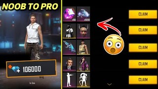 Buying 106000 Diamond 😱 To Make Noob Account To Pro 🔥 free fire