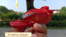 SG X trains chase lupinranger vs patranger