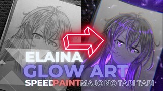 ELAINA Speed paint. glow art