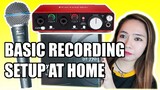 Basic Recording Studio Setup And Equipment Idea At Home For Song Covers | Tagalog 2021