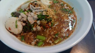 Thai Noodel Pork Soup ก๋วยเตี๋ยวต้มยำสุโขทัย ร้านอาโจย่านรามคำแหง