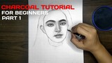 Charcoal Portrait Tutorial | Step by Step | Part 1