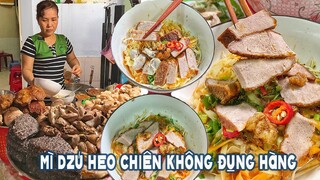 Nghe có vẻ lạ nhưng ăn rất cuốn MÌ DZÚ HEO CHIÊN không đụng hàng núp hẻm quận 4| Địa điểm ăn uống