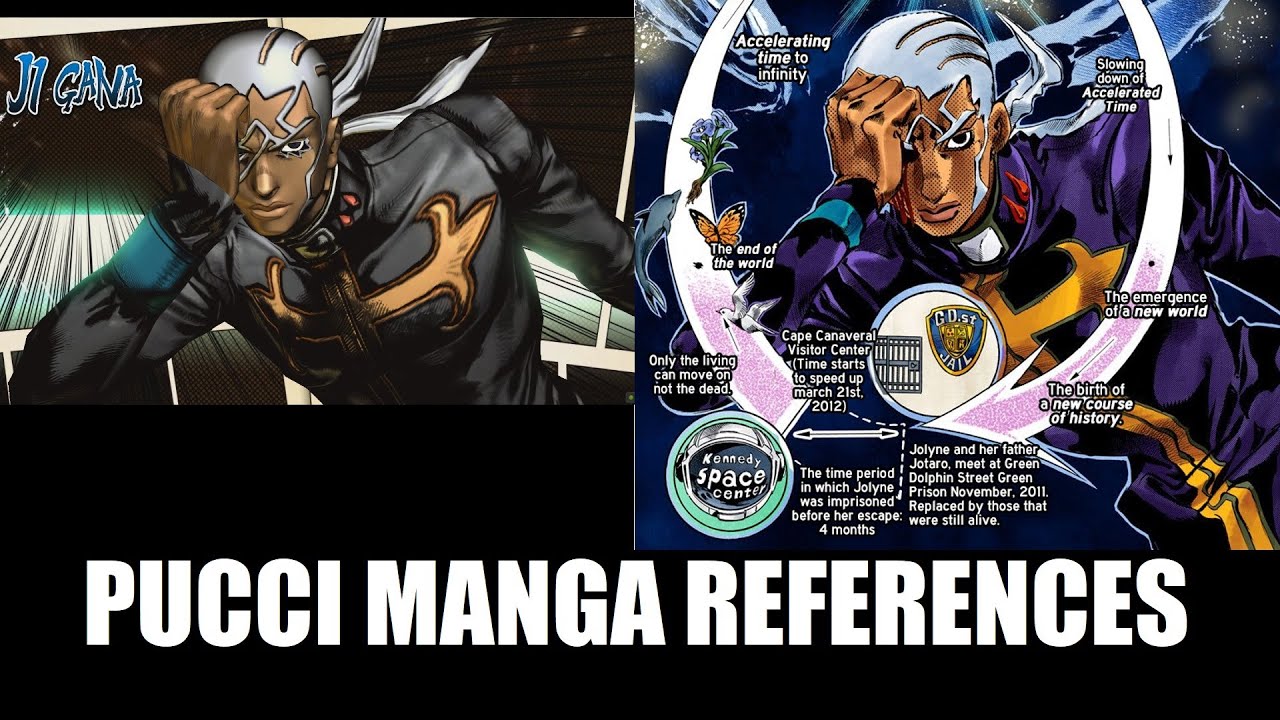 Pucci's pose #2 comparison (manga, game, anime) : r/StardustCrusaders