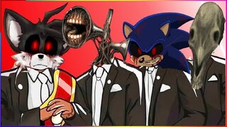 TAILS EXE & SIREN HEAD & SONIC EXE & LONG HORSE - Coffin Dance X Baby Shark COVER