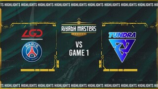 Game 1 Highlights: Tundra Esports vs PSG.LGD (Saksa vs XinQ) BO2 | Riyadh Masters 2022 Group Stage