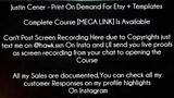 Justin Cener Course Print On Demand For Etsy + Templates download