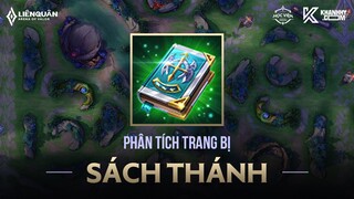 SÁCH THÁNH TRANG BỊ ĐẮT NHẤT LIÊN QUÂN NHƯNG LIỆU CÓ MẠNH NHẤT?